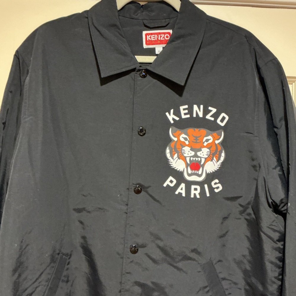 ❤️🔥CLEARANCE ❤️🔥NWOT Kenzo Black Men's Tiger Jacket, Size M (pit to pit 24 in) - Picture 5 of 6